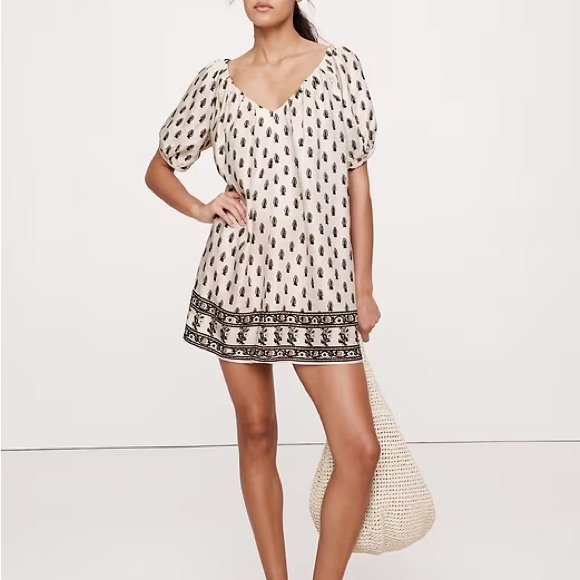 Banana Republic Viscose-Linen Mini Dress - Picture 1 of 6
